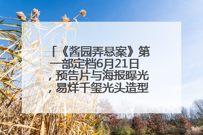 《酱园弄悬案》第一部定档6月21日，预告片与海报曝光，易烊千玺光头造型饰演“周瞎子”