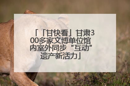 「甘快看」甘肃300多家文博单位馆内室外同步“互动”遗产新活力