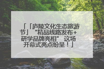 「庐陵文化生态旅游节」“精品线路发布+研学品牌亮相” 这场开幕式亮点纷呈！