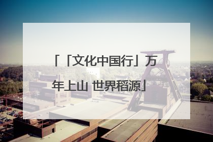 「文化中国行」万年上山 世界稻源