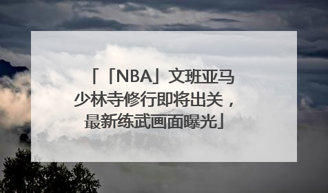 「NBA」文班亚马少林寺修行即将出关，最新练武画面曝光