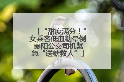 “甜度满分！”女乘客低血糖晕倒 襄阳公交司机紧急“送糖救人”