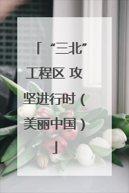 “三北”工程区 攻坚进行时（美丽中国）