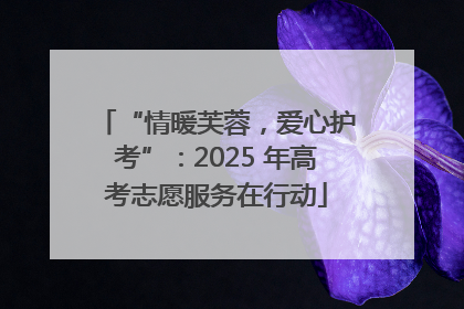 “情暖芙蓉，爱心护考”：2025 年高考志愿服务在行动