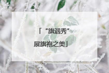“旗遇秀”展旗袍之美
