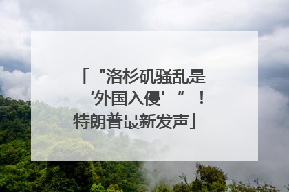 “洛杉矶骚乱是‘外国入侵’”！特朗普最新发声