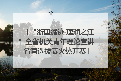 “浙里循迹·理润之江”全省机关青年理论宣讲省直选拔赛火热开赛