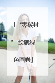 “零碳村” 绘就绿色画卷
