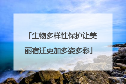 生物多样性保护让美丽宿迁更加多姿多彩
