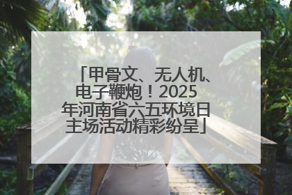 甲骨文、无人机、电子鞭炮！2025年河南省六五环境日主场活动精彩纷呈