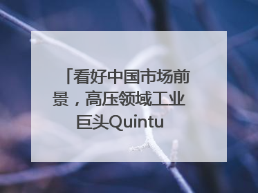 看好中国市场前景，高压领域工业巨头Quintus科技深化本土策略，构建全方位服务亚太区总部