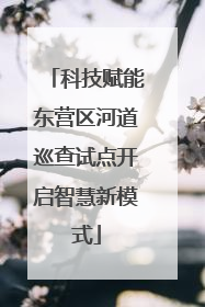 科技赋能东营区河道巡查试点开启智慧新模式