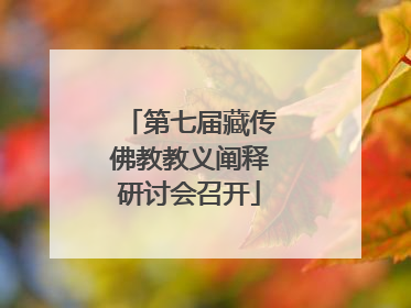 第七届藏传佛教教义阐释研讨会召开