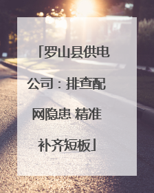 罗山县供电公司：排查配网隐患 精准补齐短板