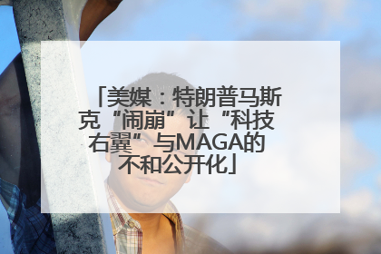 美媒：特朗普马斯克“闹崩”让“科技右翼”与MAGA的不和公开化