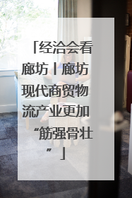 经洽会看廊坊丨廊坊现代商贸物流产业更加“筋强骨壮”
