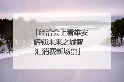 经洽会上看雄安 解锁未来之城智汇消费新场景