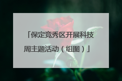 保定竞秀区开展科技周主题活动（组图）