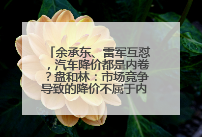 余承东、雷军互怼，汽车降价都是内卷？盘和林：市场竞争导致的降价不属于内卷式竞争