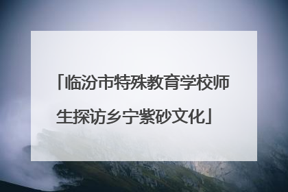 临汾市特殊教育学校师生探访乡宁紫砂文化