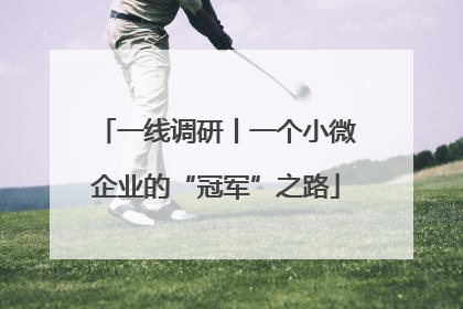 一线调研丨一个小微企业的“冠军”之路