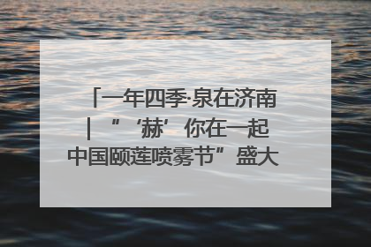 一年四季·泉在济南｜“‘赫’你在一起 中国颐莲喷雾节”盛大开启 共赴水润之约