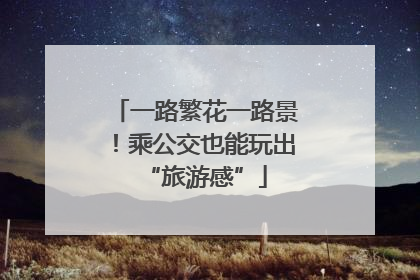 一路繁花一路景！乘公交也能玩出“旅游感”