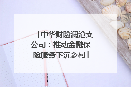 中华财险澜沧支公司：推动金融保险服务下沉乡村