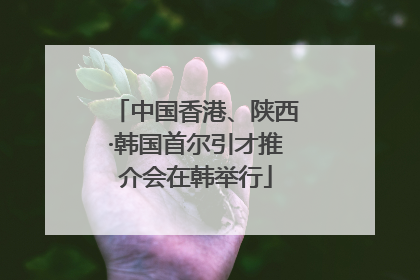 中国香港、陕西·韩国首尔引才推介会在韩举行