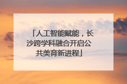 人工智能赋能，长沙跨学科融合开启公共美育新进程
