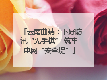 云南曲靖：下好防汛“先手棋” 筑牢电网“安全堤”