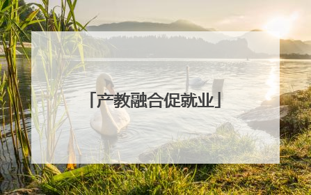 产教融合促就业