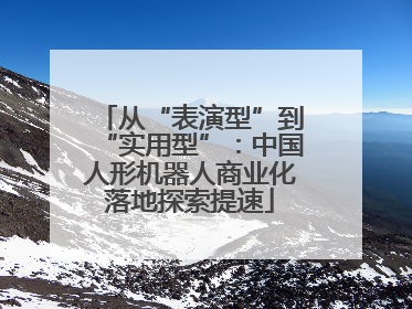 从“表演型”到“实用型”：中国人形机器人商业化落地探索提速
