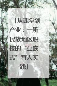 从课堂到产业：一所民族地区职校的“互嵌式”育人实践