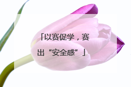 以赛促学，赛出“安全感”
