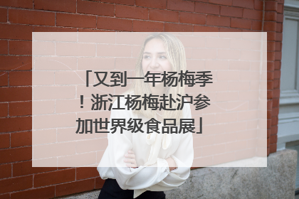 又到一年杨梅季！浙江杨梅赴沪参加世界级食品展