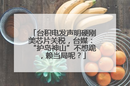台积电发声明硬刚美芯片关税，台媒：“护岛神山”不想跪，赖当局呢？