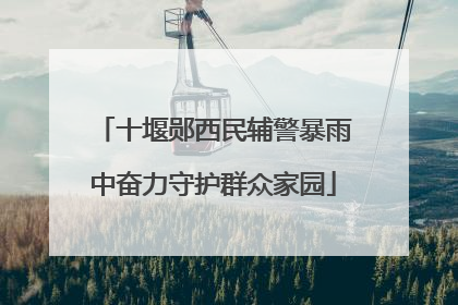 十堰郧西民辅警暴雨中奋力守护群众家园