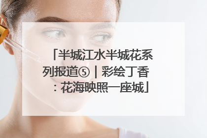 半城江水半城花系列报道⑤｜彩绘丁香：花海映照一座城