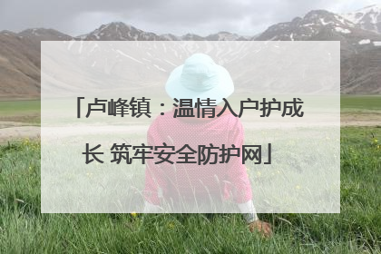 卢峰镇：温情入户护成长 筑牢安全防护网
