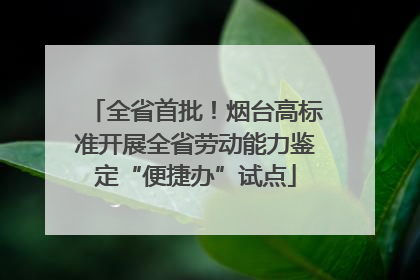 全省首批！烟台高标准开展全省劳动能力鉴定“便捷办”试点
