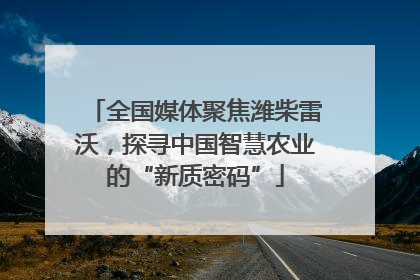 全国媒体聚焦潍柴雷沃，探寻中国智慧农业的“新质密码”