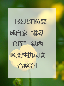 公共泊位变成自家“移动仓库” 铁西区柔性执法联合整治