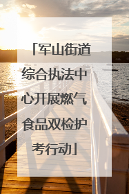 军山街道综合执法中心开展燃气食品双检护考行动