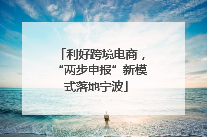 利好跨境电商，“两步申报”新模式落地宁波
