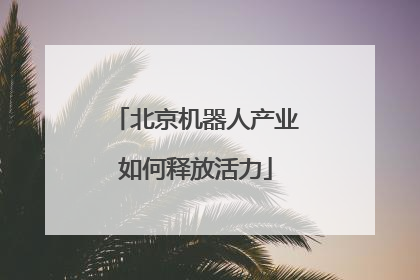 北京机器人产业如何释放活力