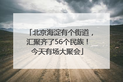 北京海淀有个街道，汇聚齐了56个民族！今天有场大聚会