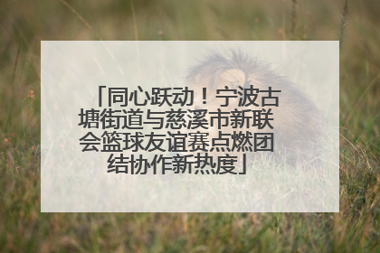 同心跃动！宁波古塘街道与慈溪市新联会篮球友谊赛点燃团结协作新热度