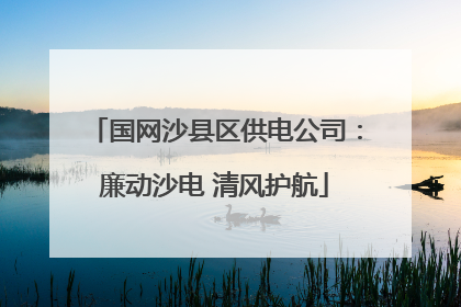 国网沙县区供电公司：廉动沙电 清风护航