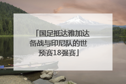 国足抵达雅加达备战与印尼队的世预赛18强赛